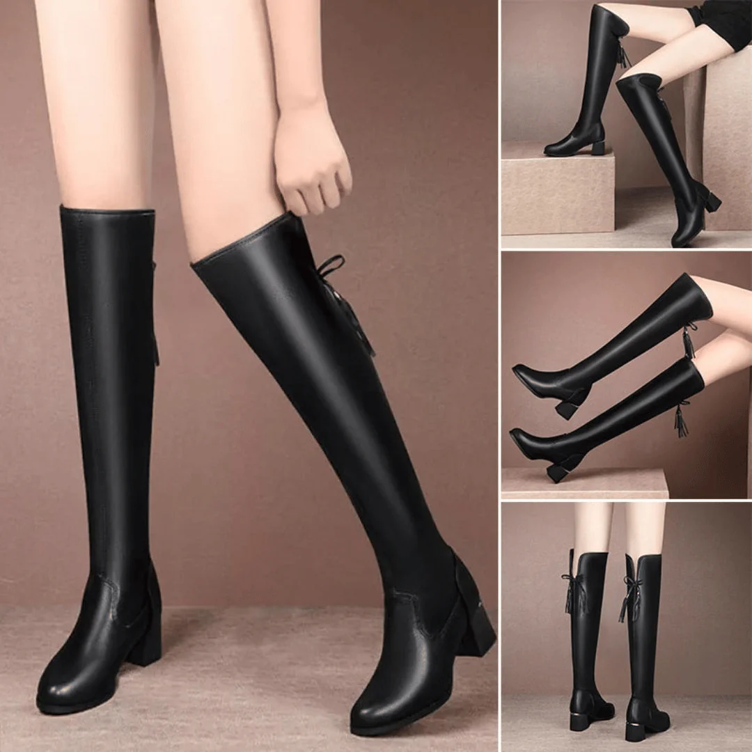Izyda Bottes élastiques, chaudes et confortables - Image 8