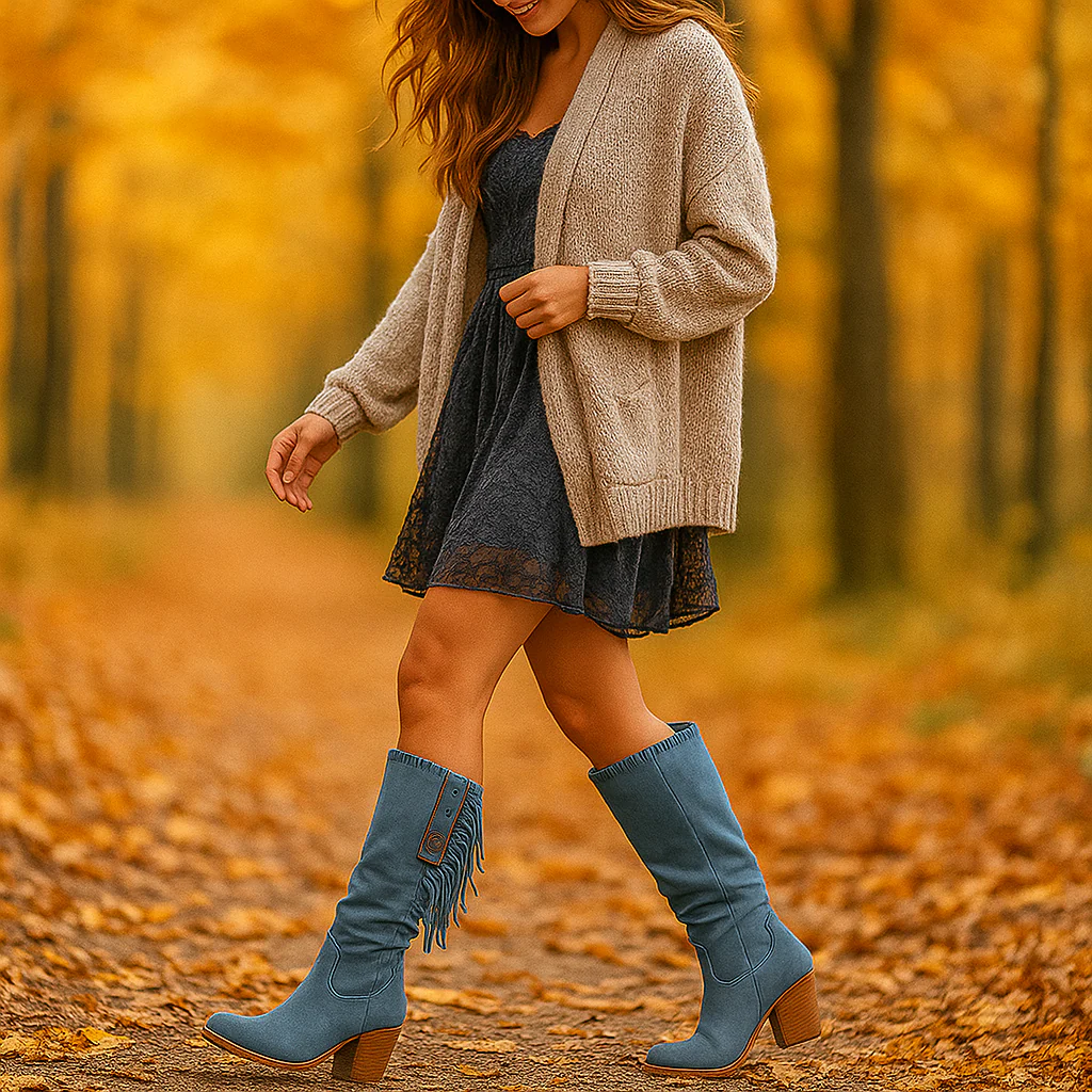 Jana - Bottes Western à Franges Élégantes - Image 6