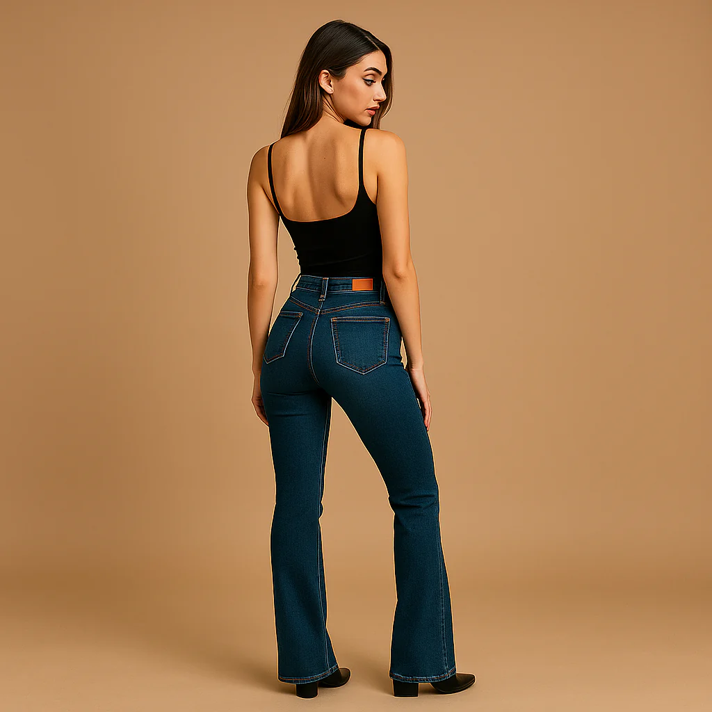 Jeans Flottants Taille Haute pour Femmes - Confort - Style - Mouvement - Image 6