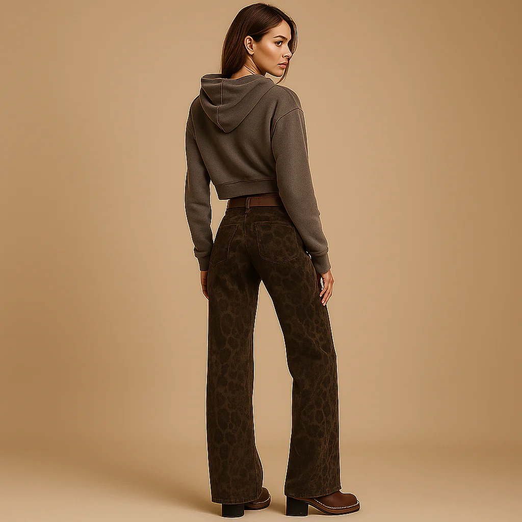 Jeans Léopard pour Femmes - Élégants - Confortables - Intemporels - Image 2
