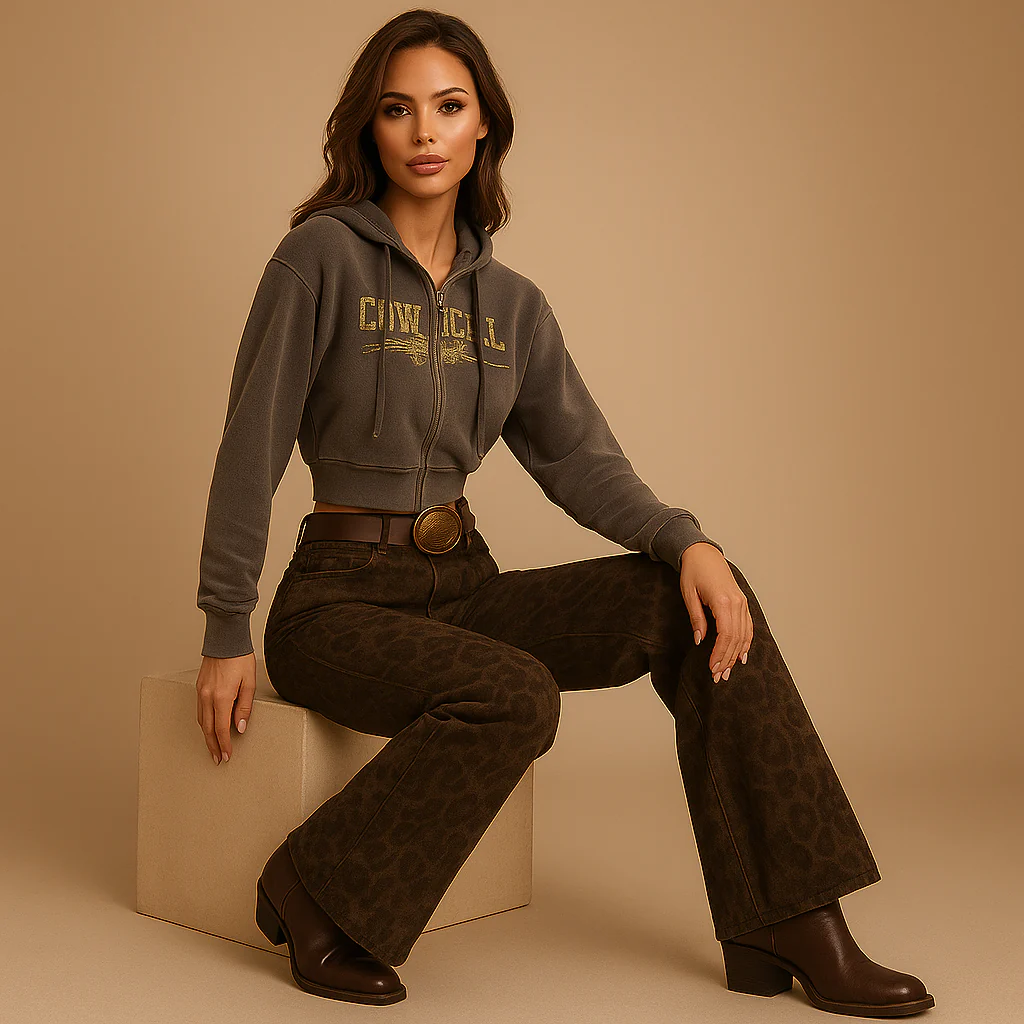 Jeans Léopard pour Femmes - Élégants - Confortables - Intemporels - Image 4