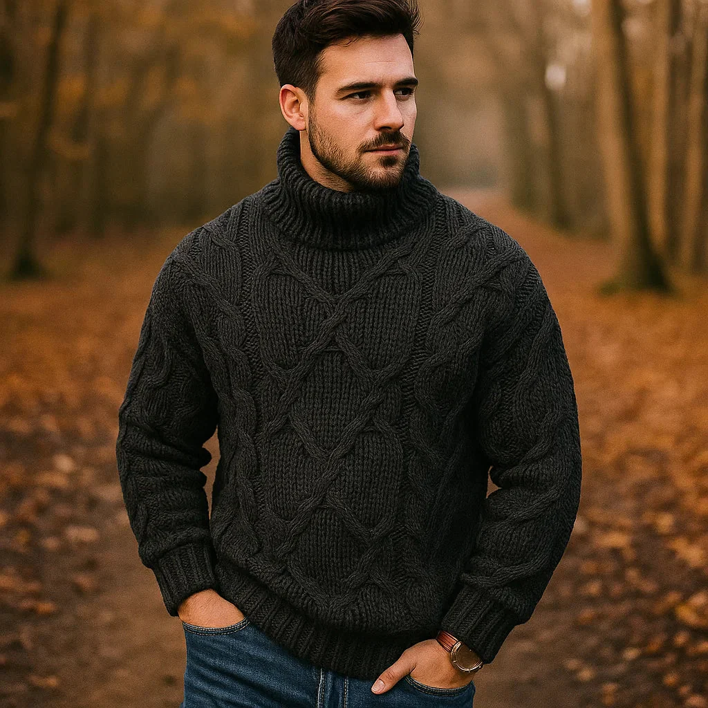 Jenson - Pull Tricoté Confortable pour Hommes - Élégant & Chaleureux - Image 2
