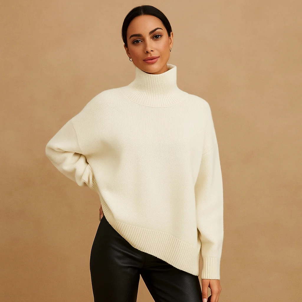 Jersey de base pour femmes - col haut - confort et style - Image 4