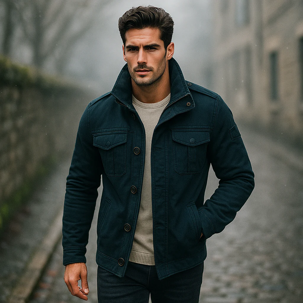 Jethro – Veste militaire vintage à poches multiples - Image 2