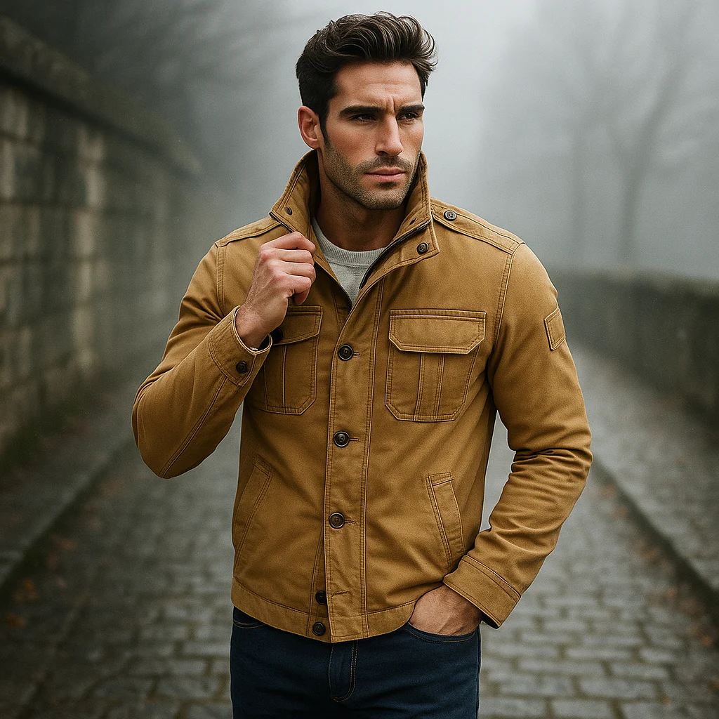 Jethro – Veste militaire vintage à poches multiples - Image 3