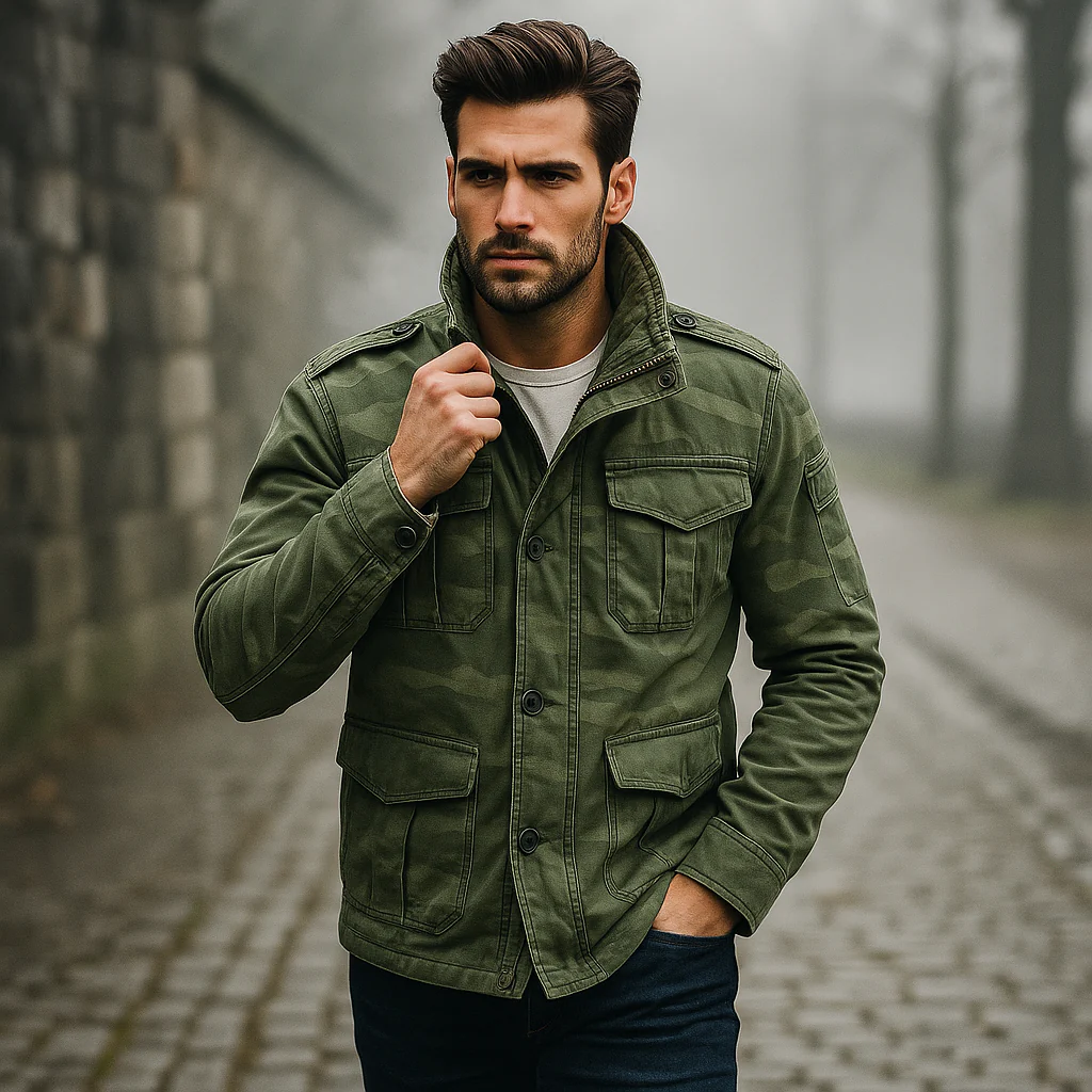 Jethro – Veste militaire vintage à poches multiples - Image 4