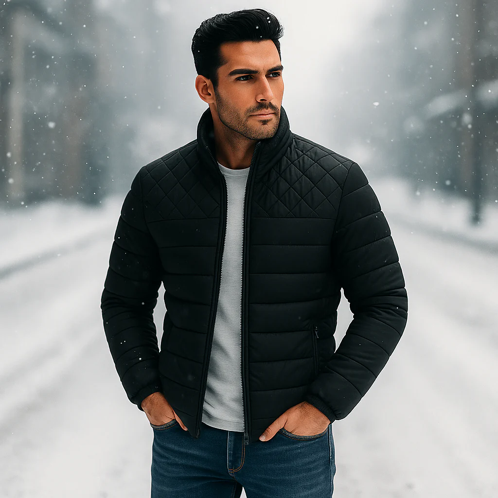 Jonas - Veste d’Hiver Homme Matelassée Élégante