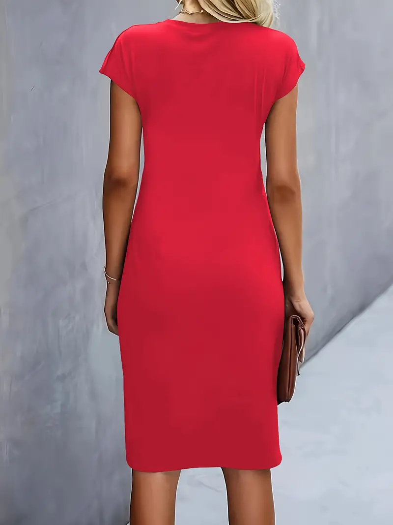 Katrien - Robe de soirée élégante - Midi - Décolleté rond - Image 4