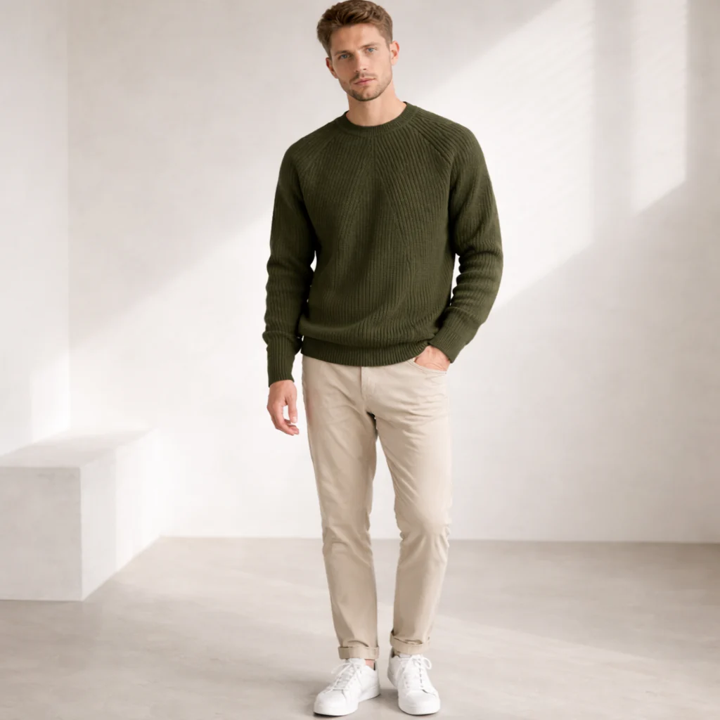 Pull Tricot | Raglan Côtelé | Tissu Premium Doux - Image 5