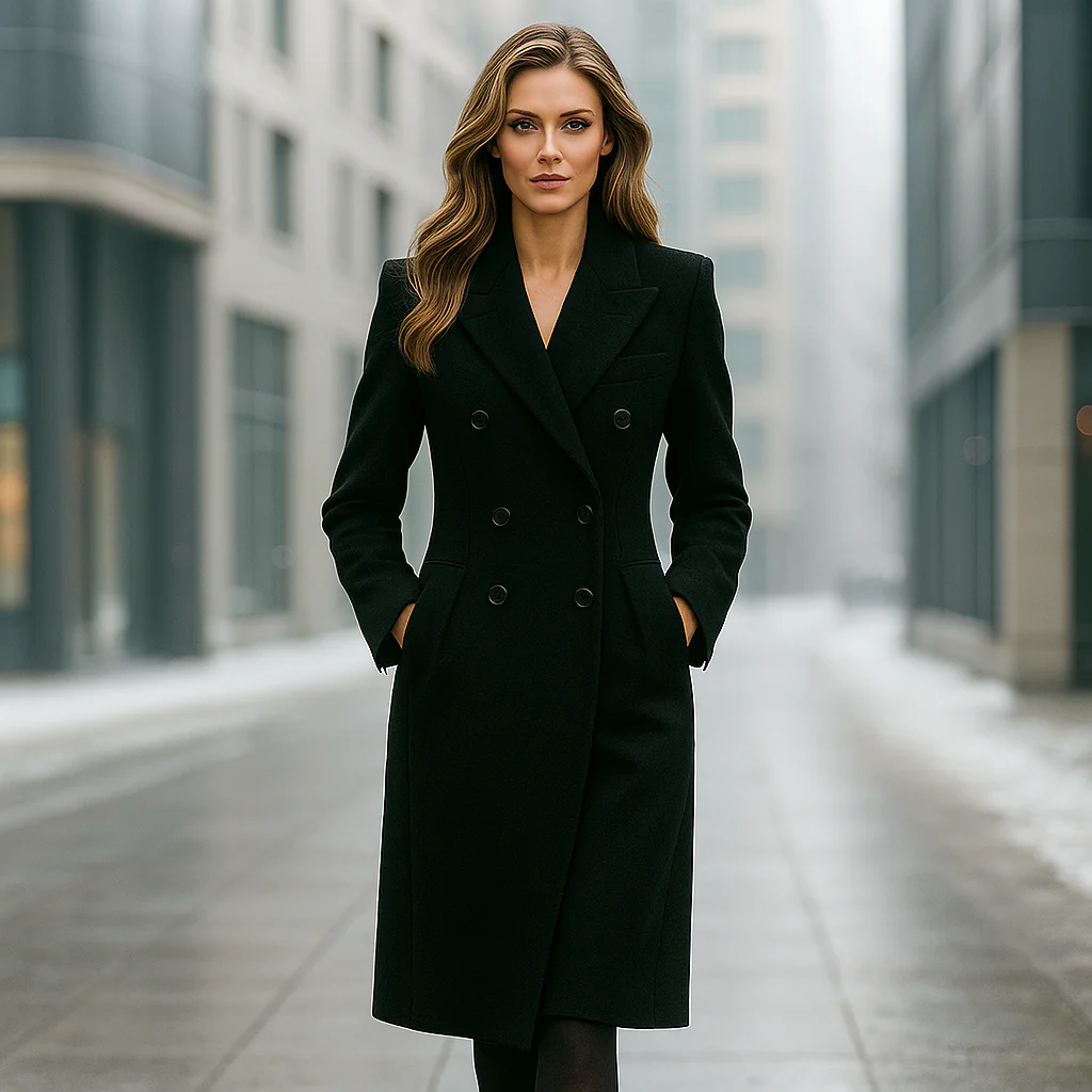 Laura - Manteau long d’hiver femme en laine - Image 6
