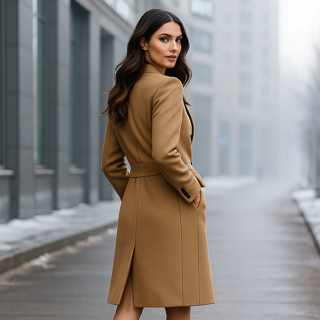 Laura - Manteau long d’hiver femme en laine - Image 8