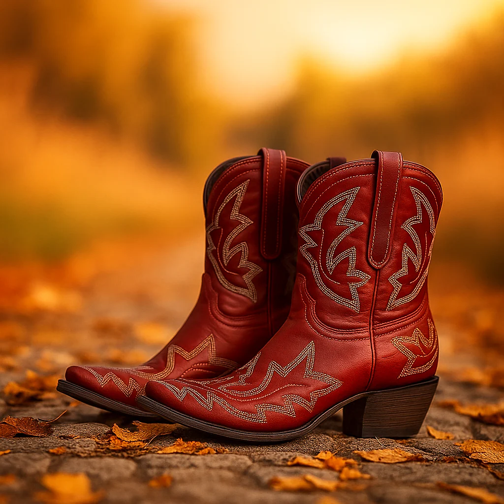 Laurice – Bottes Cowboy Cuir Brodé Durable - Image 2