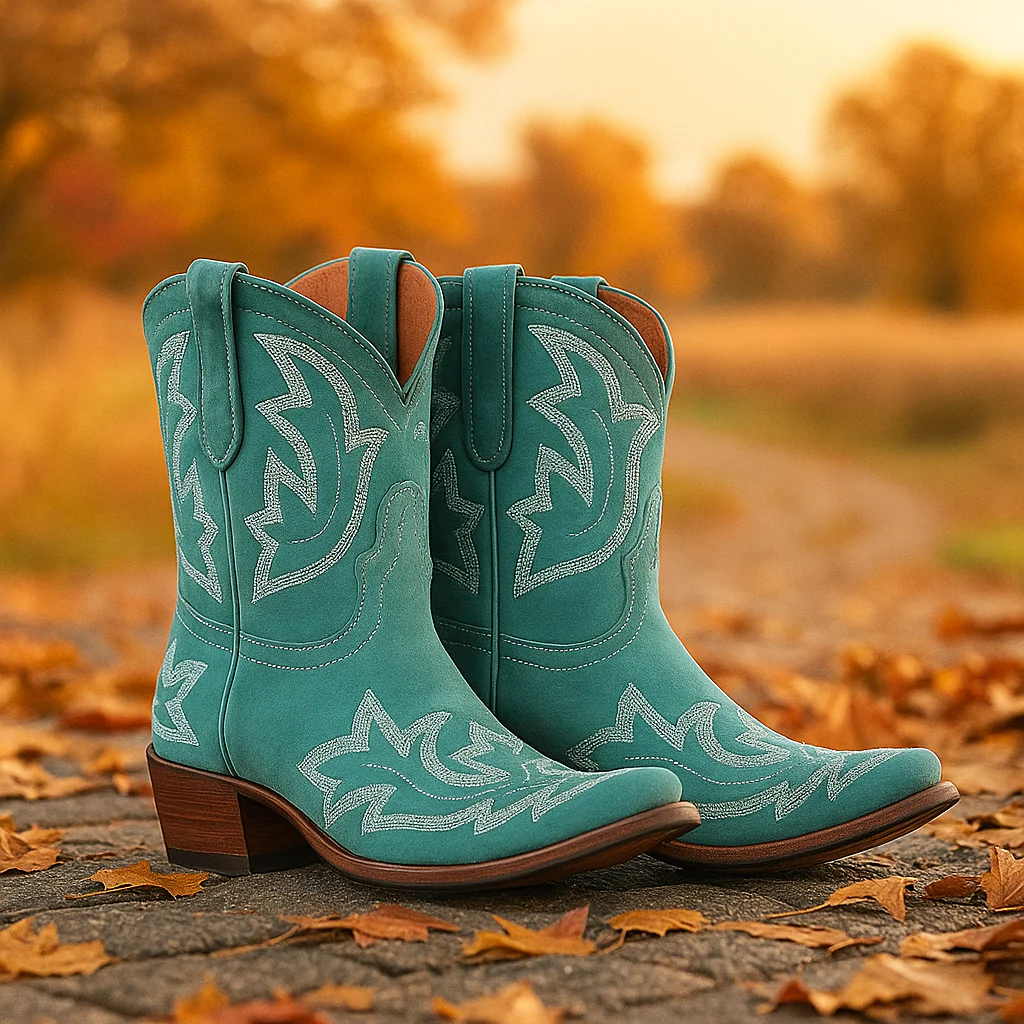 Laurice – Bottes Cowboy Cuir Brodé Durable - Image 3