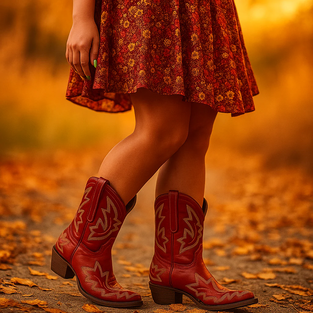 Laurice – Bottes Cowboy Cuir Brodé Durable - Image 4