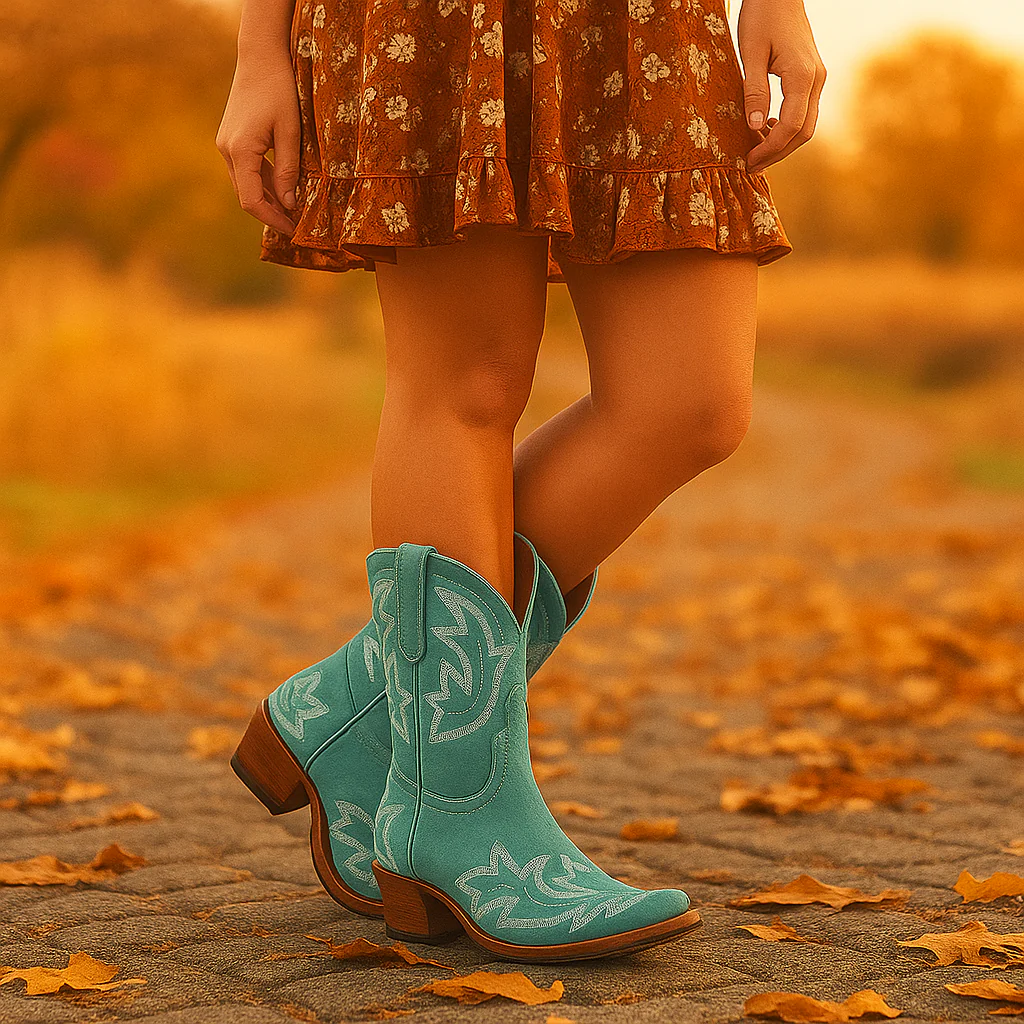 Laurice – Bottes Cowboy Cuir Brodé Durable - Image 5