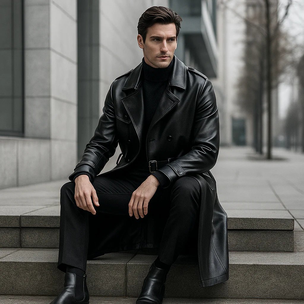 Manteau Long Homme – Élégance et Confort Suprême - Image 5