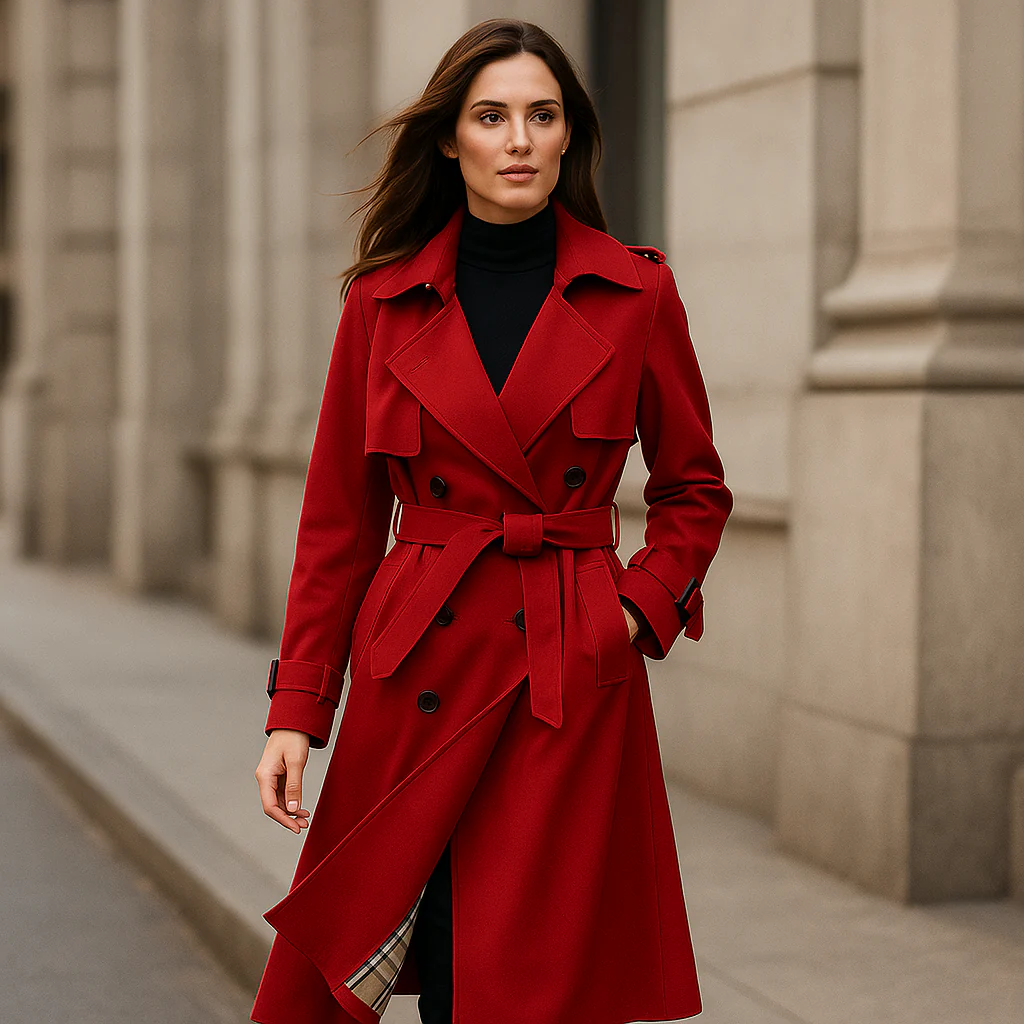 Manteau Trench à Double Boutonnage – Élégance et Intemporalité - Image 6