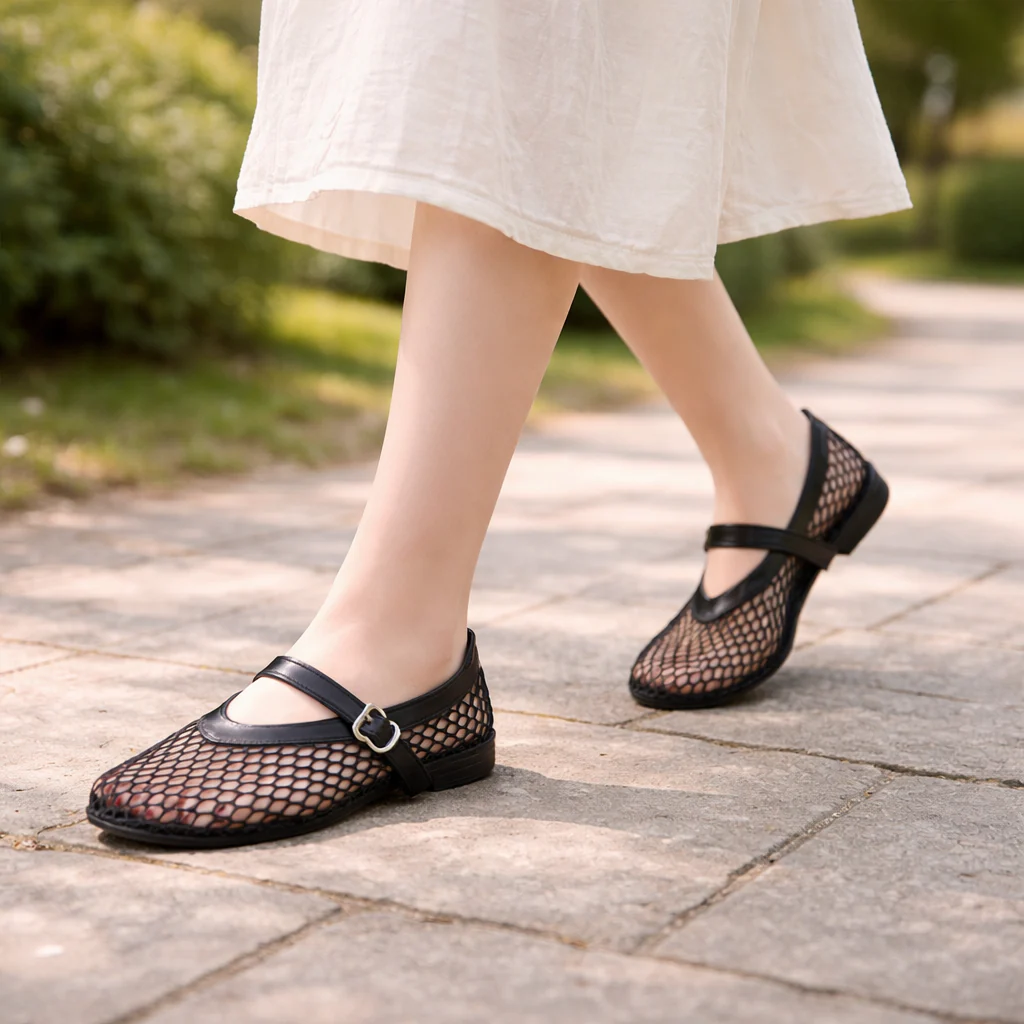 Chaussures Mary Jane | Confort Estival | Bout Rond, Boucle - Image 2