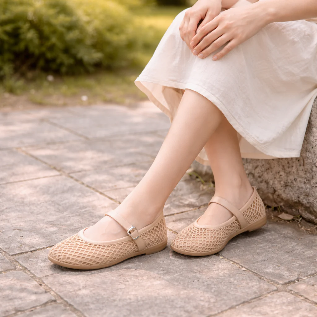 Chaussures Mary Jane | Confort Estival | Bout Rond, Boucle - Image 3