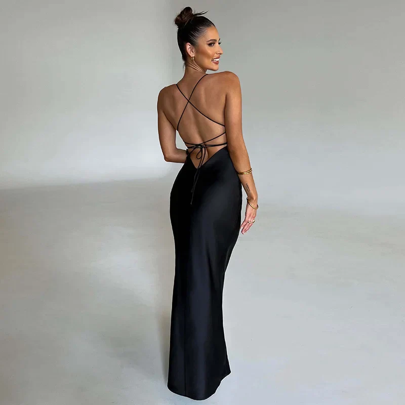 Maxi Robe de Bal Fendue - Fente Latérale - Élégante - Image 4