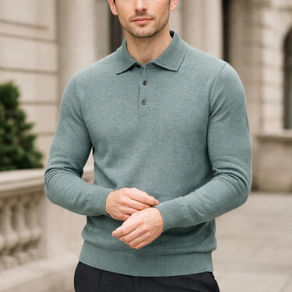 Pull Cachemire Homme | Polo, Manches Longues | Confort Raffiné - Image 5