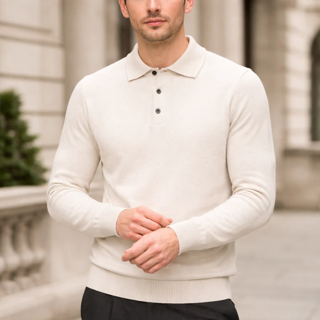 Pull Cachemire Homme | Polo, Manches Longues | Confort Raffiné - Image 7