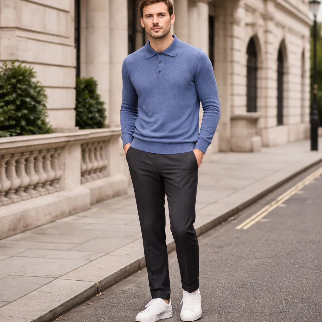 Pull Cachemire Homme | Polo, Manches Longues | Confort Raffiné - Image 8