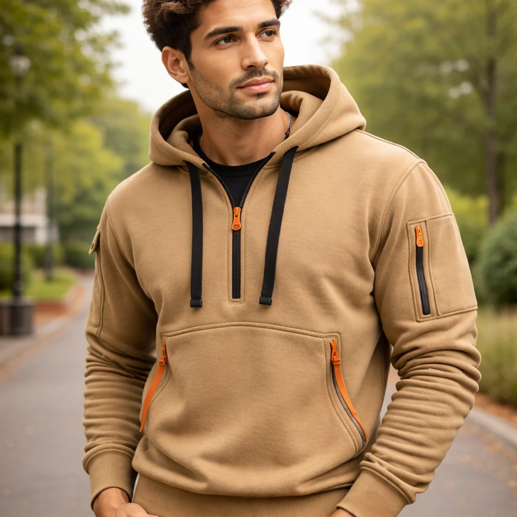 Sweat-shirt à Capuche pour Homme | Fermeture Zippée | Confort Quotidien - Image 3