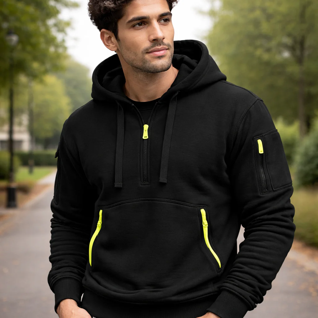 Sweat-shirt à Capuche pour Homme | Fermeture Zippée | Confort Quotidien - Image 4