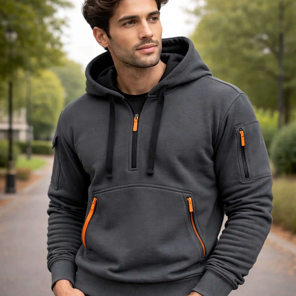 Sweat-shirt à Capuche pour Homme | Fermeture Zippée | Confort Quotidien - Image 5
