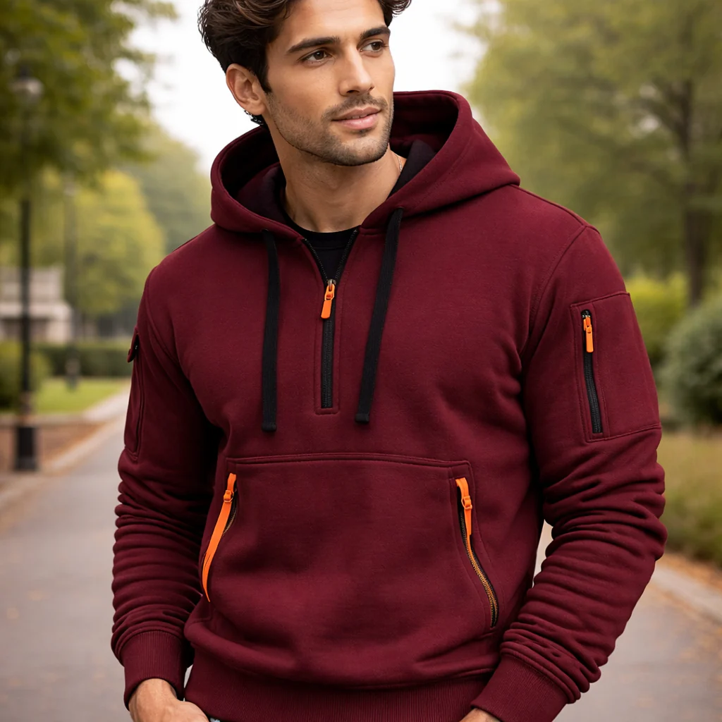 Sweat-shirt à Capuche pour Homme | Fermeture Zippée | Confort Quotidien - Image 6
