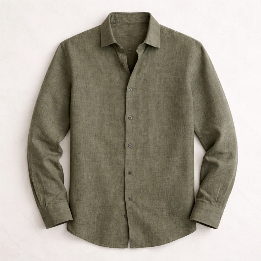 Chemise lin homme | Respirante, manches longues - Image 9