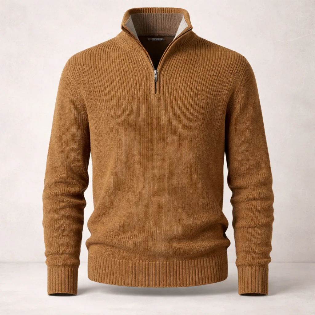 Pull Homme | Fermeture Éclair | Tricot d'Hiver - Image 9