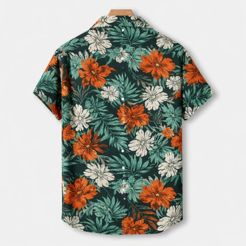 Chemise Été Homme | Imprimé Tropical, Manches Courtes - Image 9
