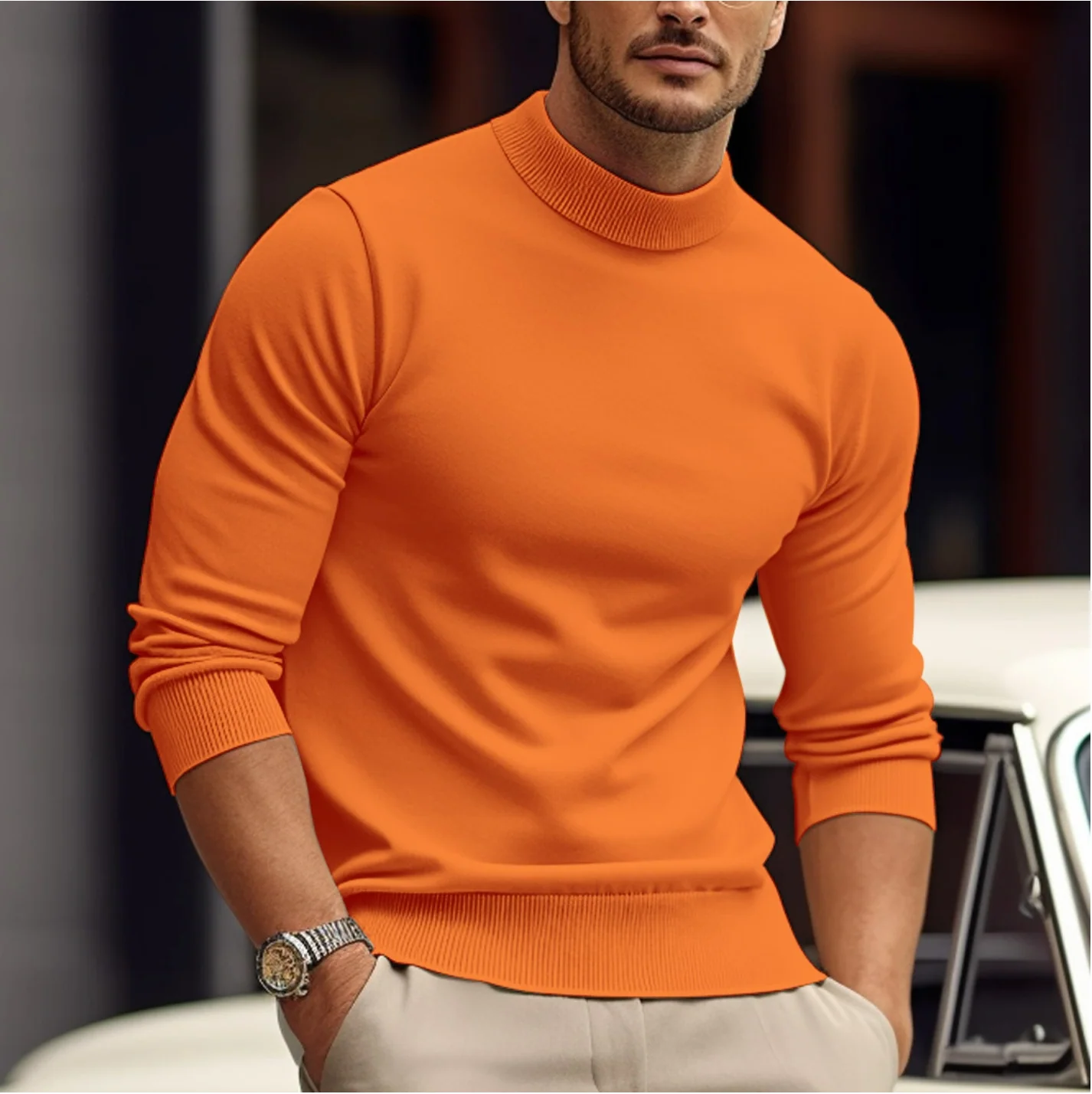 Pull homme | Tricot chaud, style décontracté | Confortable - Image 5