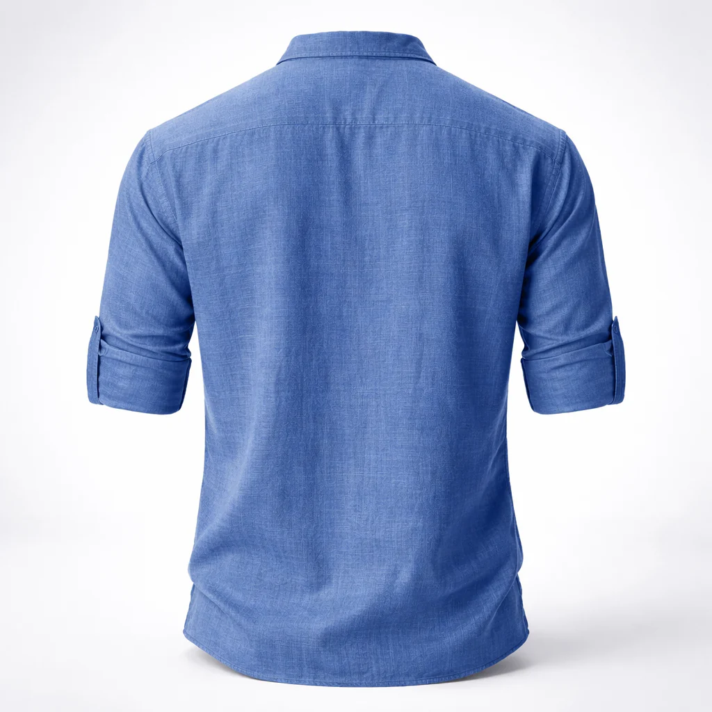 Chemise Henley Homme | Lin Léger Été Casual - Image 11