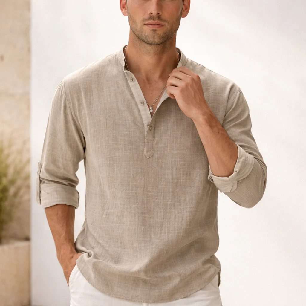 Chemise en lin pour homme | Respirante, confort estival - Image 3