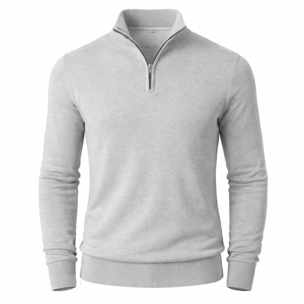 Pull Homme | Demi-Zip - Style Classique - Image 6