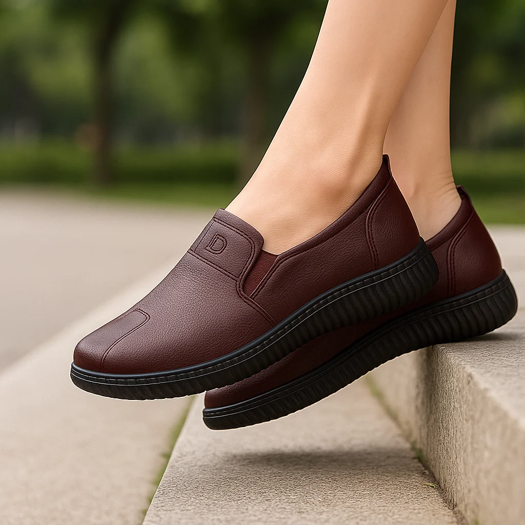 Mocassins larges antidérapants - Chaussures décontractées femme - Image 4