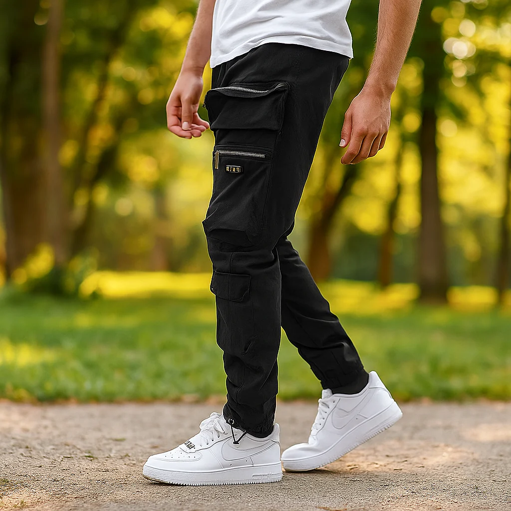 Pantalons Cargo pour Homme - Coupe Classique - Multi-Poches - Confortable pour un Usage Quotidien - Image 4