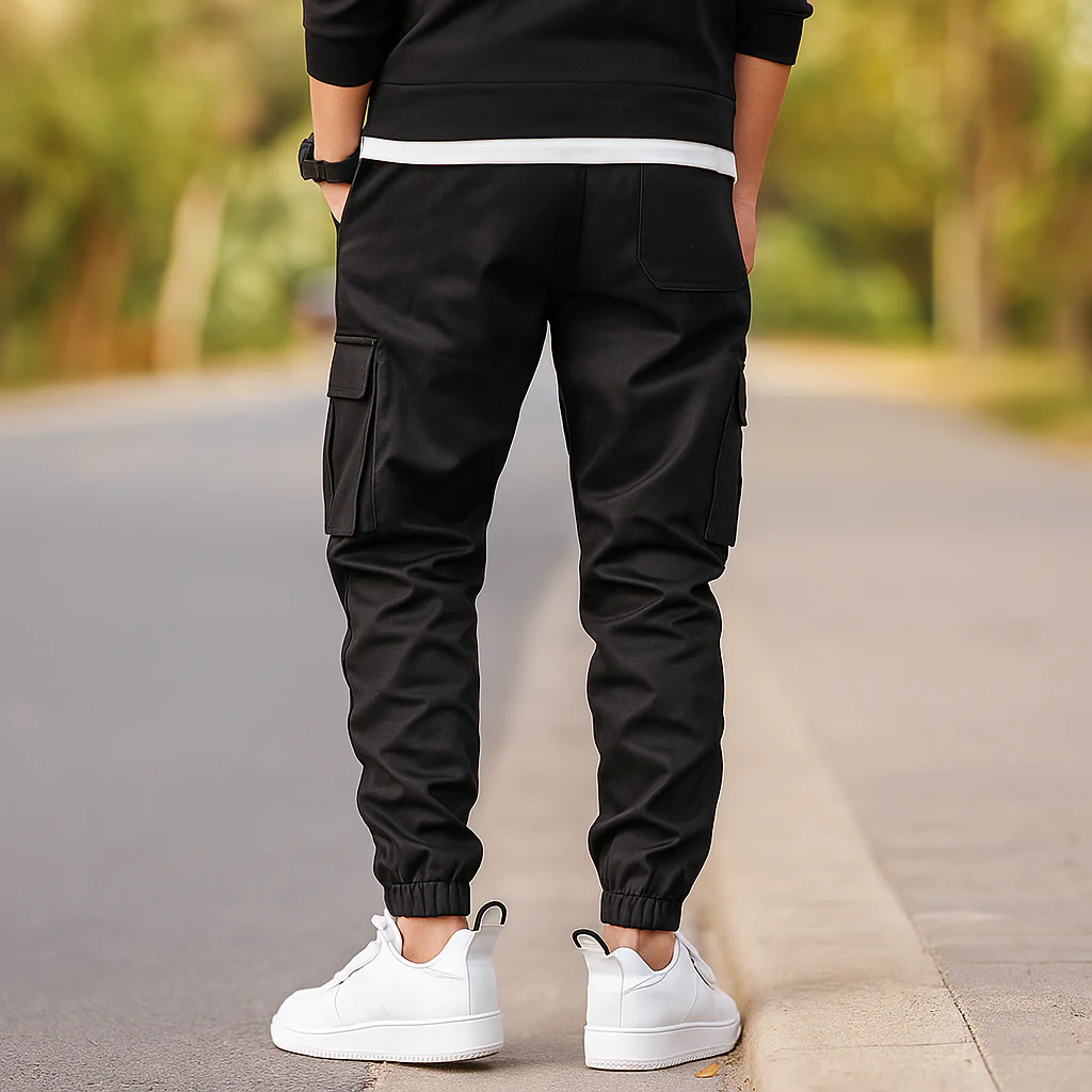 Pantalons Cargo pour Homme - Taille Élastique - Plusieurs Poches Pratiques - Image 3