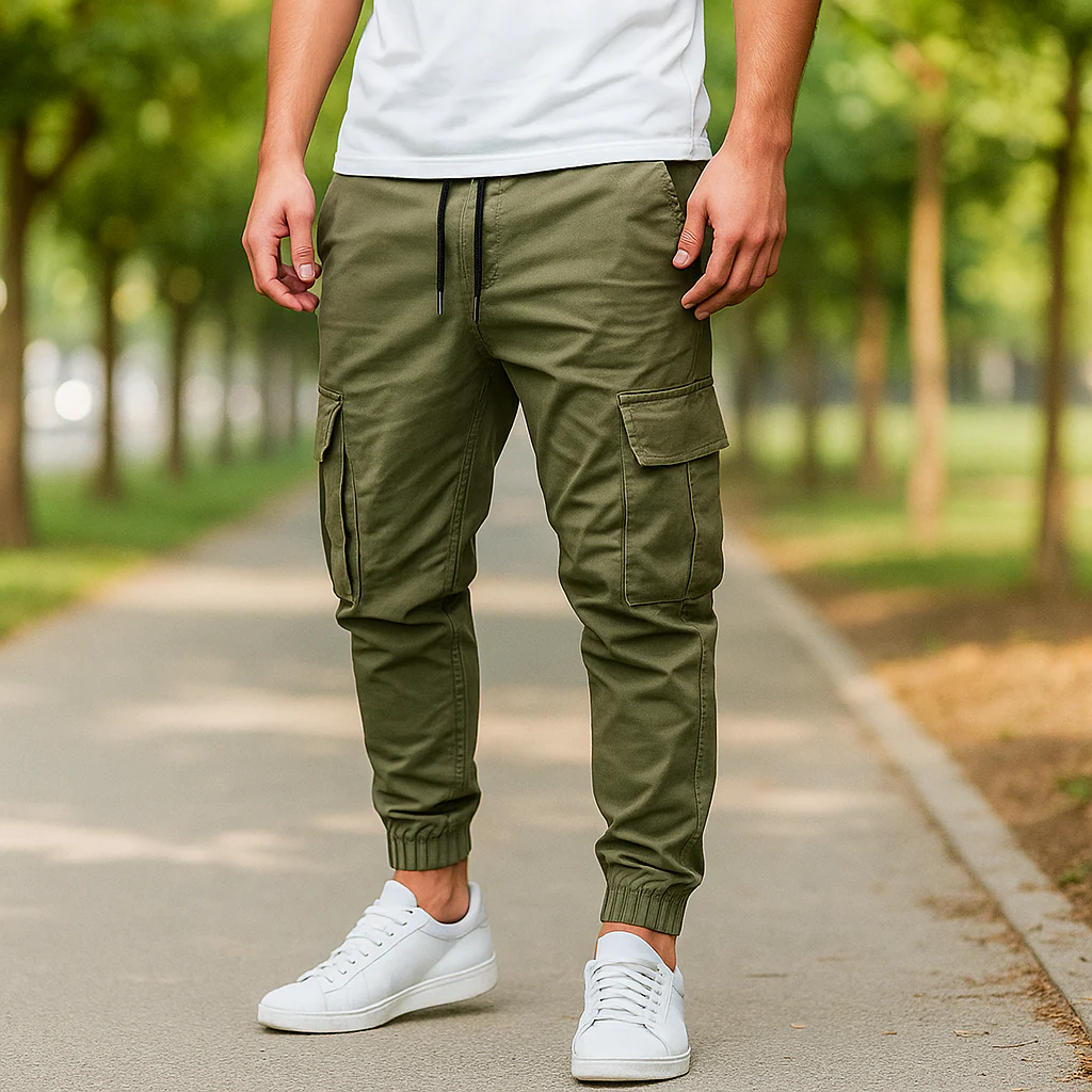 Pantalons Cargo Stretch Fit Frank Herre - Confort - Flexibilité - Style - Image 4