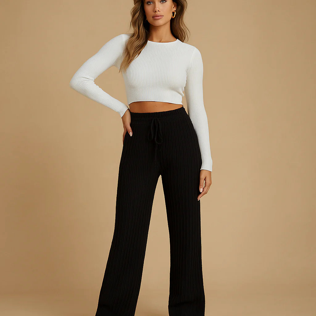 Pantalons de loisirs doux à taille haute - Confort et style - Image 3