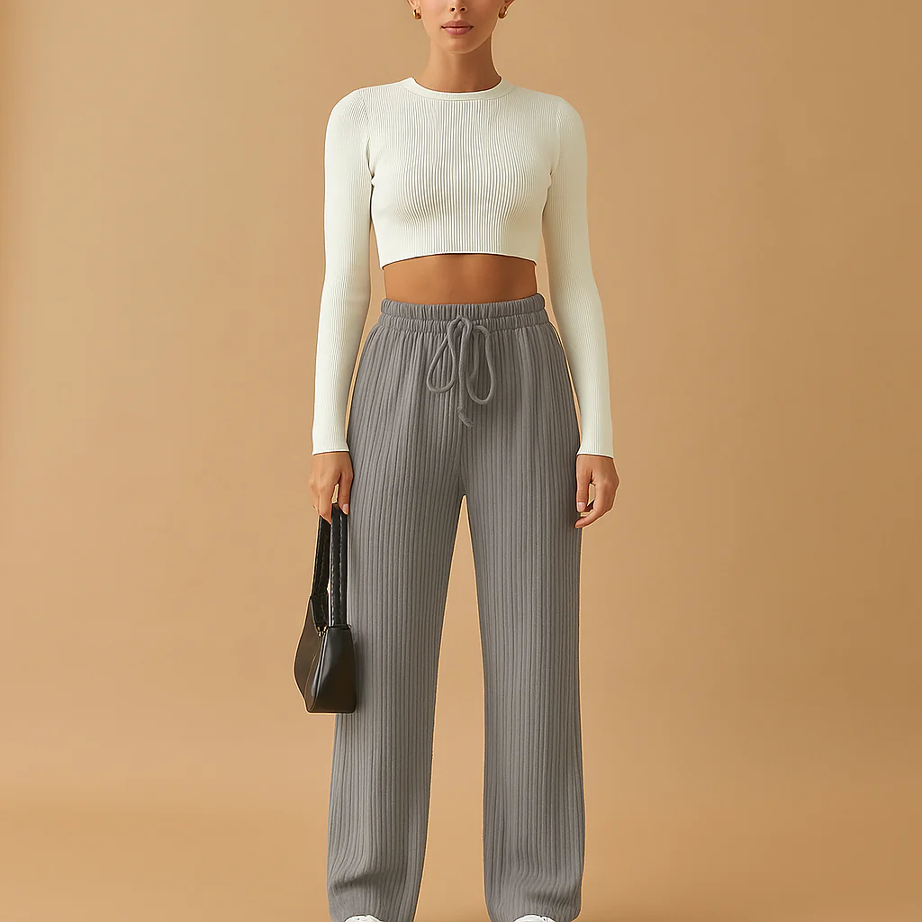 Pantalons de loisirs doux à taille haute - Confort et style - Image 4