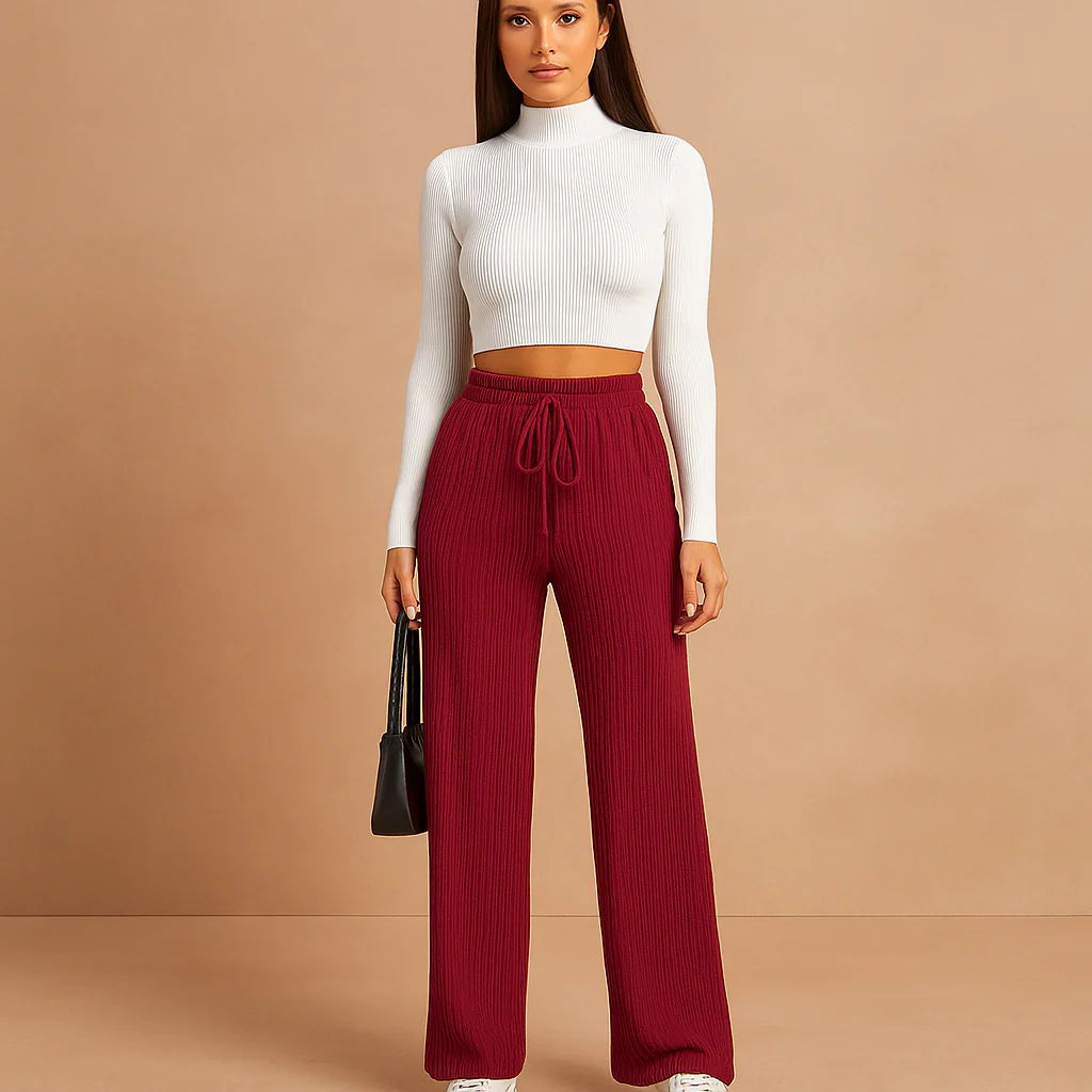 Pantalons de loisirs doux à taille haute - Confort et style - Image 5