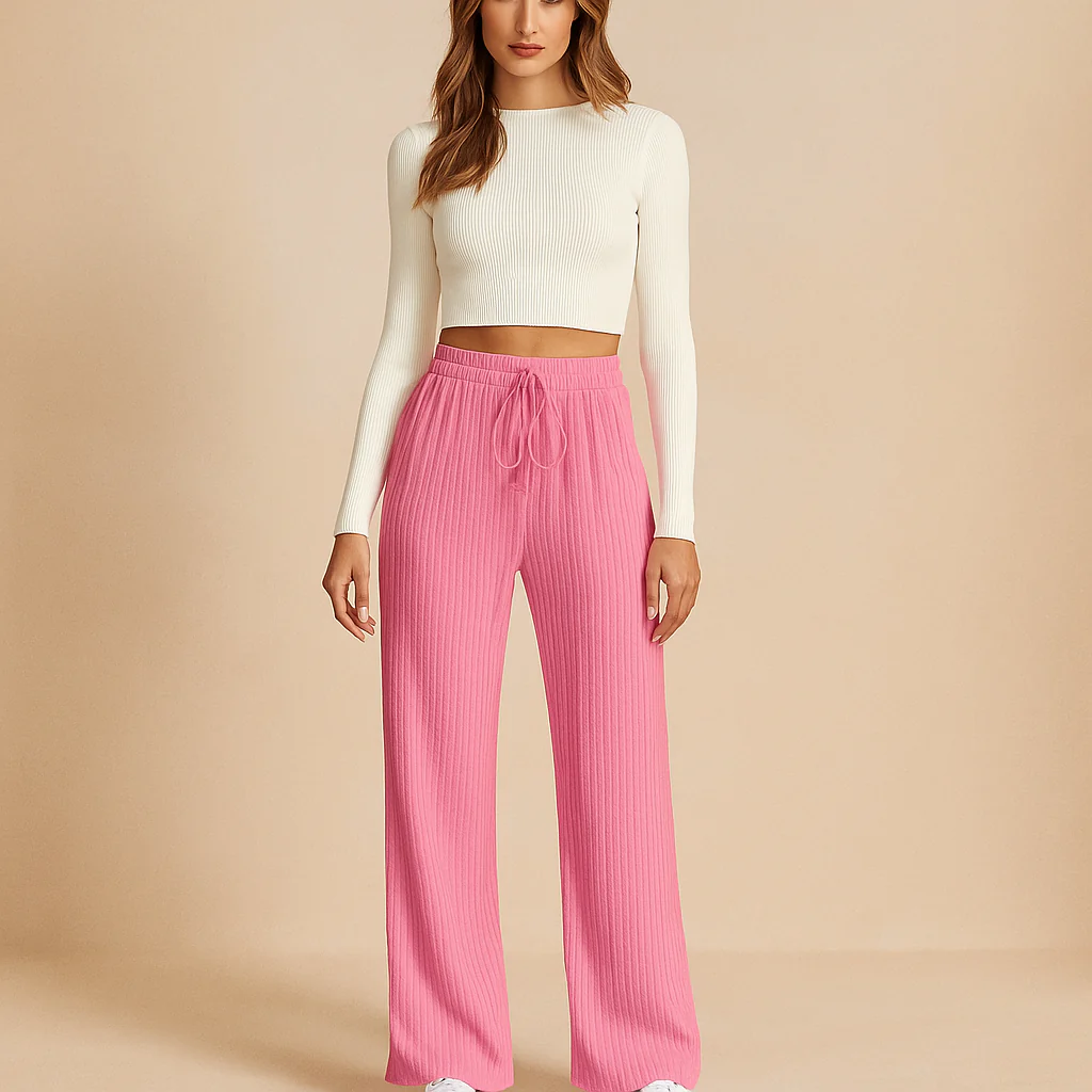 Pantalons de loisirs doux à taille haute - Confort et style - Image 6