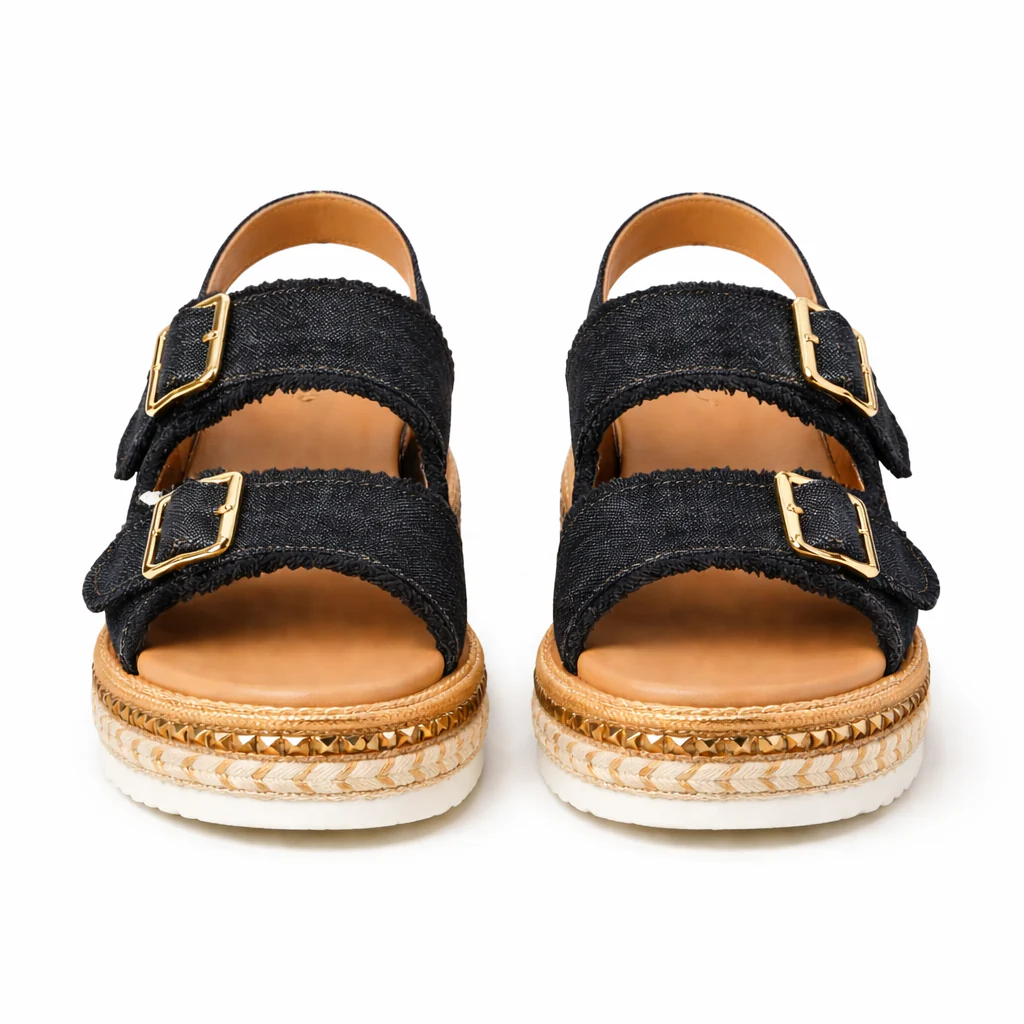 Sneakers Jean Plateforme | Compensé Casual, Confortable, Élégant - Image 5