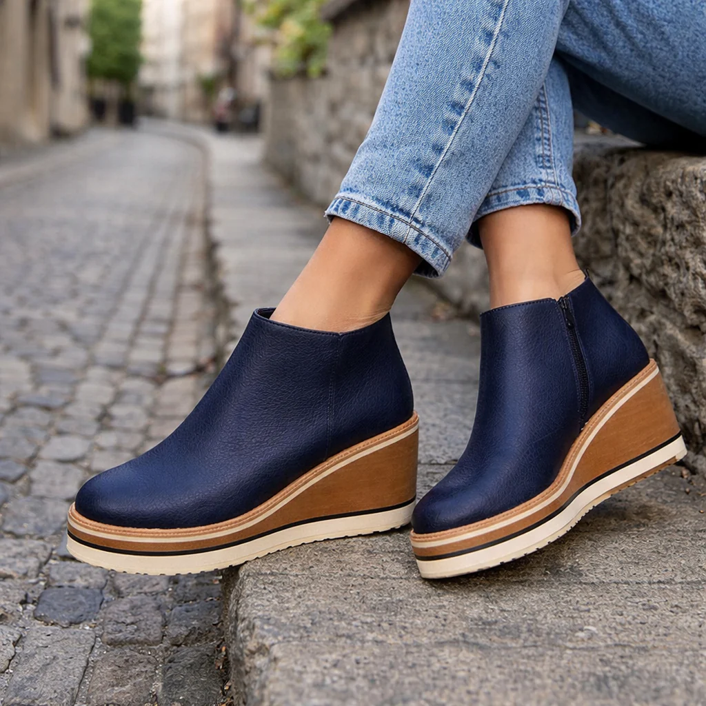 Bottines à Plateforme Compensée pour Femmes | Confort et Soutien Toute la Journée - Image 5