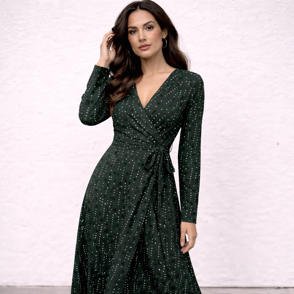 Robe à Pois | Sexy Été | Tissu Haute Qualité - Image 3