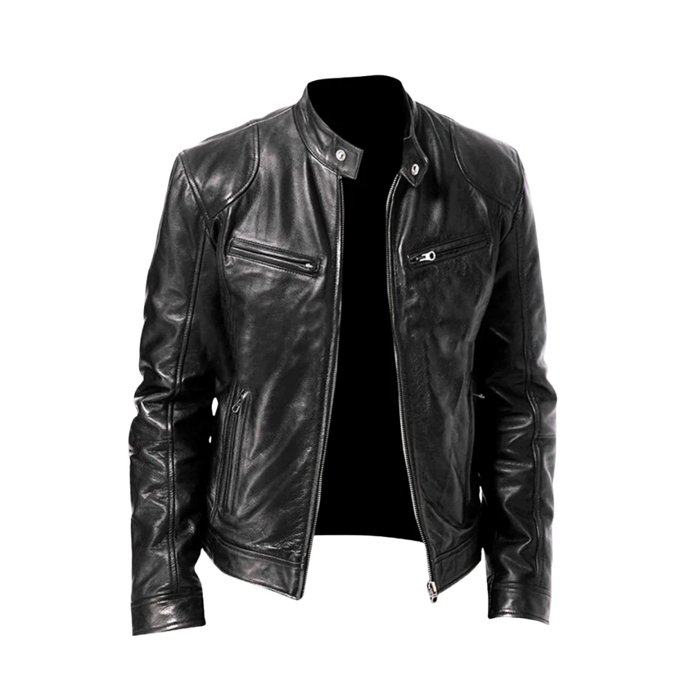 Veste en Cuir Premium pour Homme | Style Élégant | Intemporel, Sophistiqué - Image 4